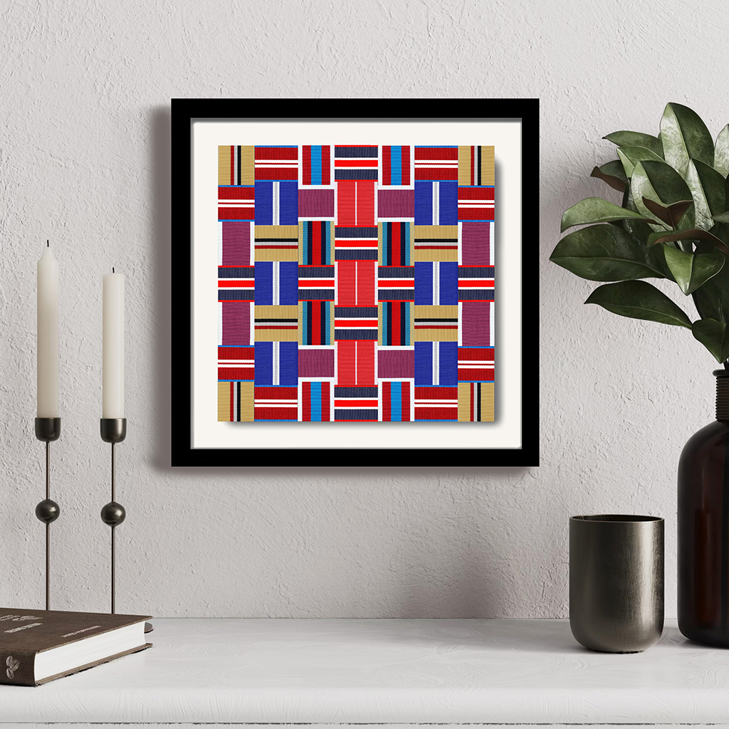 Weave of Honour handcrafted ribbon wall art display